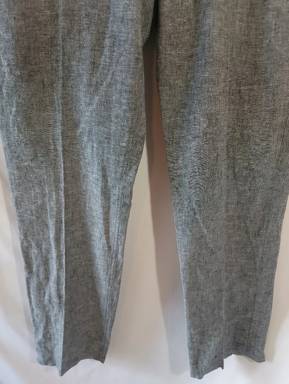 Calvin Klein Heather Gray Linen Blend Pants Mens Sz 38x32 Relaxed Resortwear